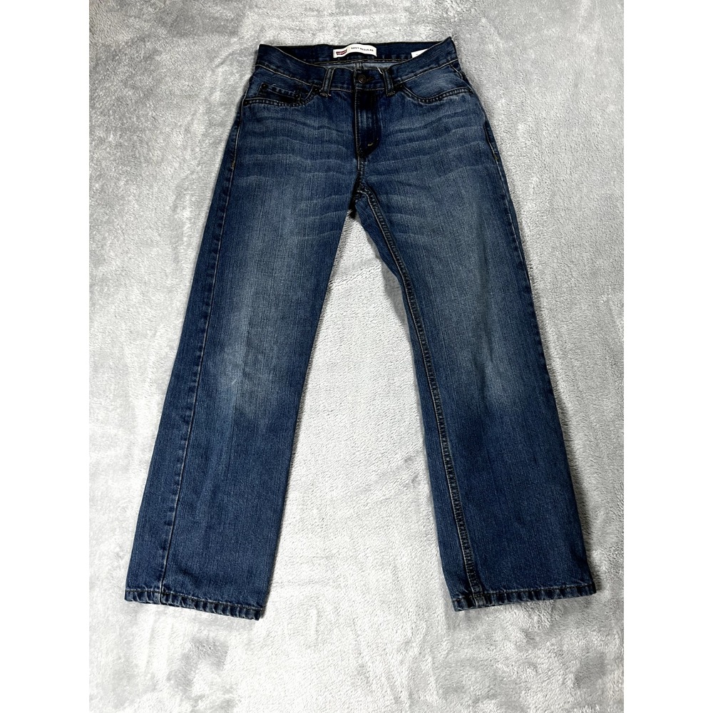 Levis 505 27x27 Regular Fit Straight Leg Denim Blue Jeans
